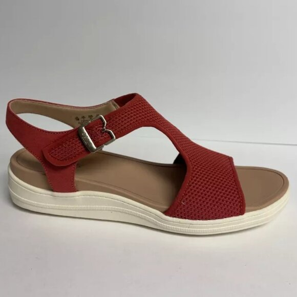 Dr. Scholl’s Women’s Time Off Sun Red Wedge Sandals, Size 11 M - Picture 1 of 6